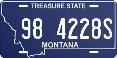 MT license plate 984228S
