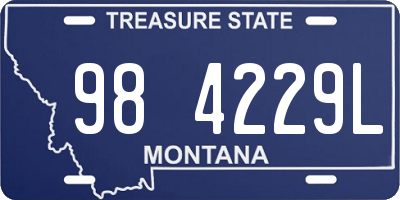 MT license plate 984229L