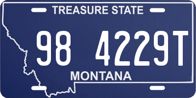 MT license plate 984229T