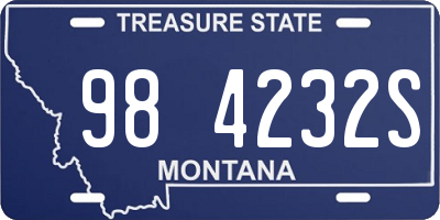 MT license plate 984232S