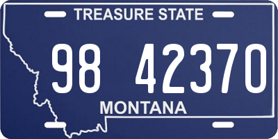 MT license plate 984237O