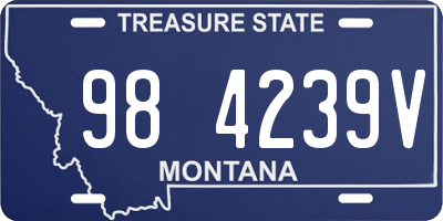 MT license plate 984239V
