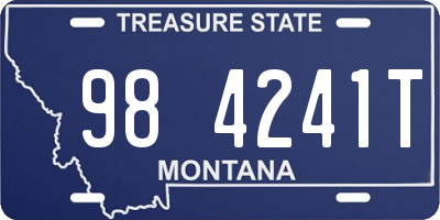 MT license plate 984241T