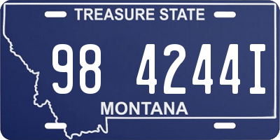 MT license plate 984244I