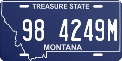 MT license plate 984249M