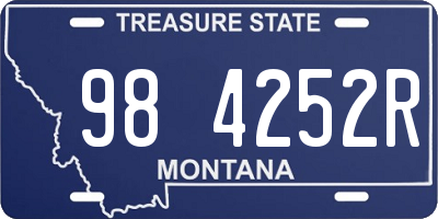 MT license plate 984252R