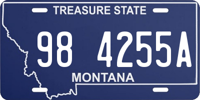 MT license plate 984255A