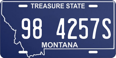 MT license plate 984257S