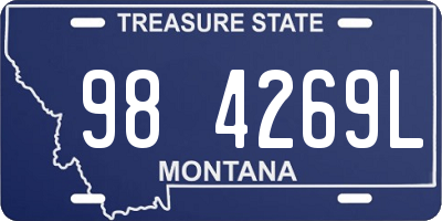 MT license plate 984269L