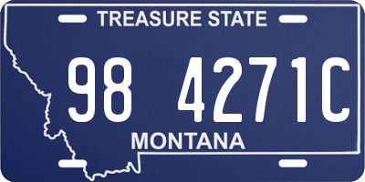 MT license plate 984271C