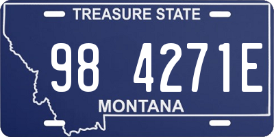 MT license plate 984271E