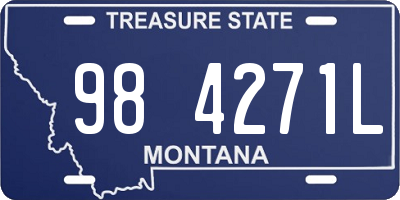 MT license plate 984271L
