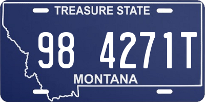 MT license plate 984271T