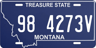 MT license plate 984273V