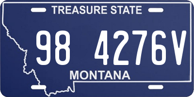 MT license plate 984276V