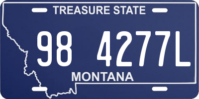 MT license plate 984277L