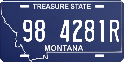 MT license plate 984281R