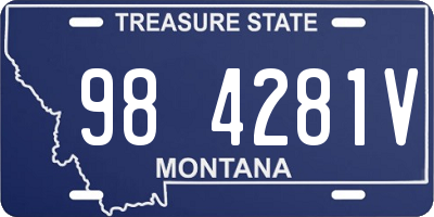 MT license plate 984281V