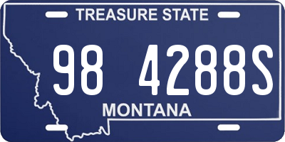 MT license plate 984288S