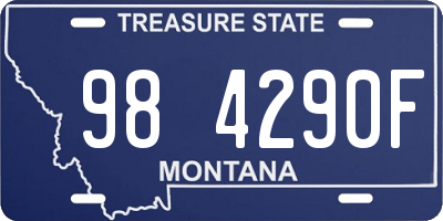 MT license plate 984290F