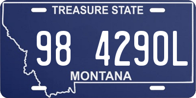 MT license plate 984290L