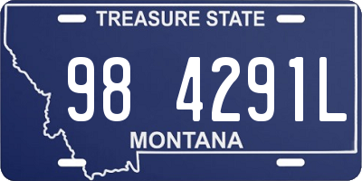 MT license plate 984291L