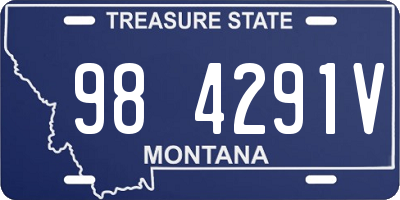 MT license plate 984291V