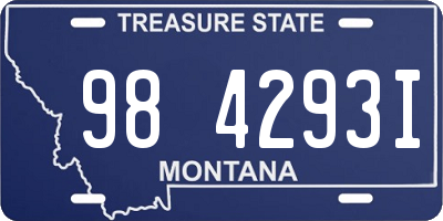 MT license plate 984293I