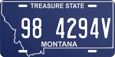 MT license plate 984294V