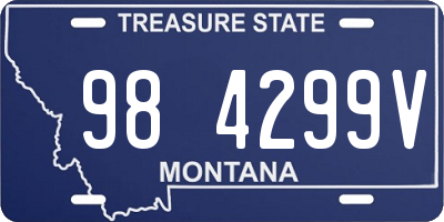 MT license plate 984299V