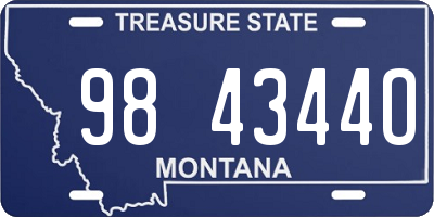 MT license plate 984344O