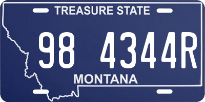 MT license plate 984344R