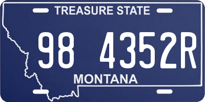 MT license plate 984352R