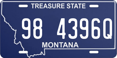 MT license plate 984396Q