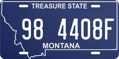 MT license plate 984408F