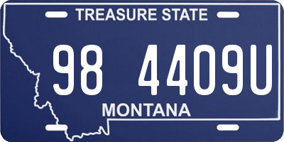 MT license plate 984409U