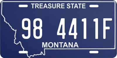 MT license plate 984411F