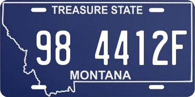 MT license plate 984412F