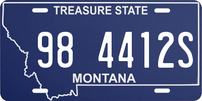 MT license plate 984412S