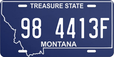 MT license plate 984413F