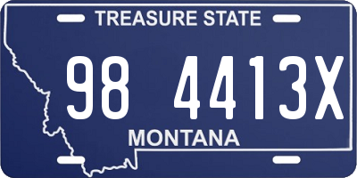 MT license plate 984413X