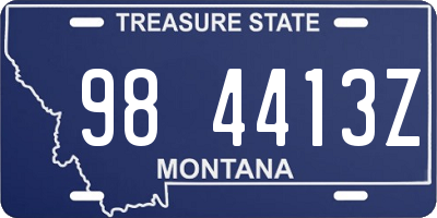 MT license plate 984413Z
