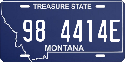 MT license plate 984414E