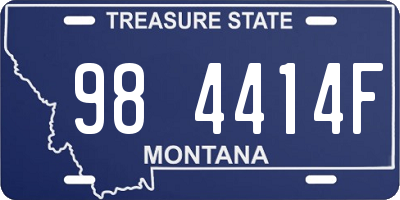 MT license plate 984414F