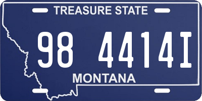 MT license plate 984414I