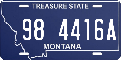 MT license plate 984416A