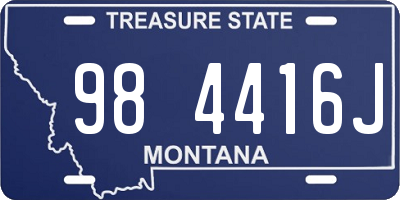 MT license plate 984416J