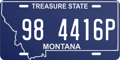 MT license plate 984416P