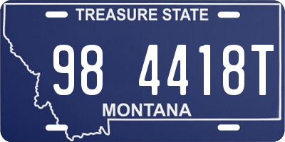 MT license plate 984418T