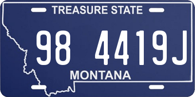 MT license plate 984419J